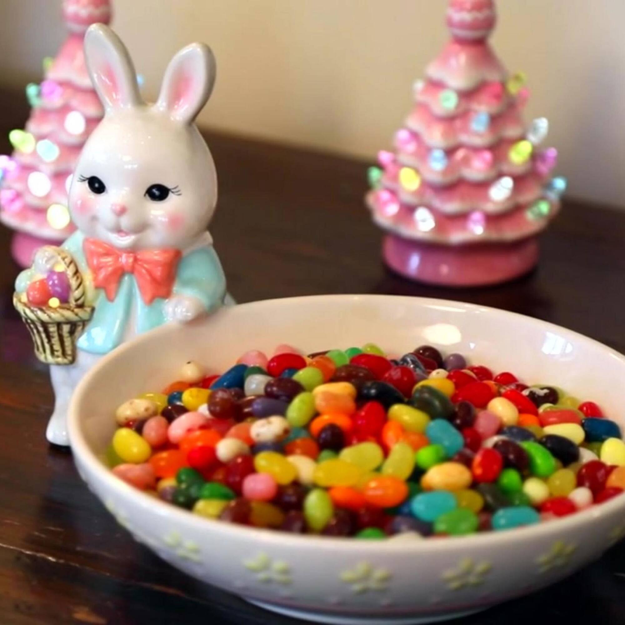 Mr. Cottontail Ceramic Bunny Candy Dish